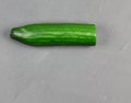 Fresh green cucumber on a gray slate Royalty Free Stock Photo
