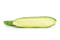 Fresh green cucumber isolated on white Royalty Free Stock Photo