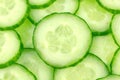 Fresh green cucumber slices close up Royalty Free Stock Photo