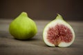 Fresh green figs