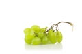 Fresh Green Gape On White Royalty Free Stock Photo