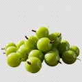 Fresh Green Gooseberries Clustered Close-up Royalty Free Stock Photo