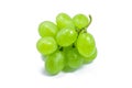 Fresh green grape isolated on white background Royalty Free Stock Photo
