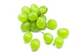 Fresh green grape isolated on white background Royalty Free Stock Photo