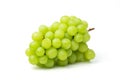 Fresh green grape isolated on white background. Clipping path include in this image Royalty Free Stock Photo