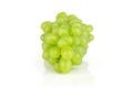 Fresh green grape isolated on white Royalty Free Stock Photo