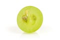 Fresh green grape isolated on white Royalty Free Stock Photo