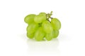 Fresh green grape isolated on white Royalty Free Stock Photo