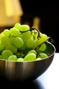 Fresh green grapes fruit