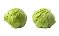 Fresh green iceberg lettuce isolated on a white background. Fresh iceberg. Royalty Free Stock Photo