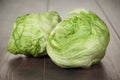 Fresh green iceberg salad