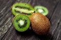 Fresh green kiwi fruit texture Royalty Free Stock Photo