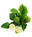 Fresh green lime. Kafir Royalty Free Stock Photo