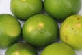 Fresh green limes