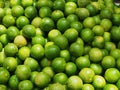 Fresh green limes