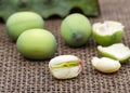 Fresh green lotus seed (lotus nut)