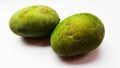 fresh mango isolated on white background closeup image