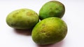 fresh mango isolated on white background closeup image