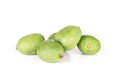 Fresh green mini baby kiwi fruit isolated on white Royalty Free Stock Photo