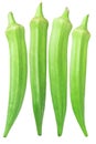 Fresh Green Okra Royalty Free Stock Photo