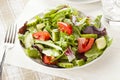 Fresh Green Organic Garden Salad Royalty Free Stock Photo