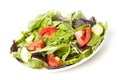 Fresh Green Organic Garden Salad Royalty Free Stock Photo