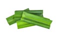 Fresh green Pandan leaves isolated on white background Royalty Free Stock Photo