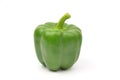 Fresh green paprika isolated