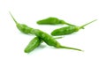 Fresh green paprika on white background. Royalty Free Stock Photo