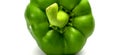 Fresh green paprika white background Royalty Free Stock Photo