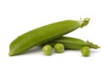 Fresh green pea pod Royalty Free Stock Photo