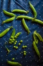 Fresh green pea pods Royalty Free Stock Photo