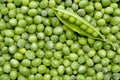 Fresh green peas background Royalty Free Stock Photo