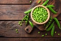 Fresh green peas Royalty Free Stock Photo