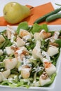 Fresh green salad with pear Royalty Free Stock Photo