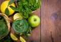 Fresh green smoothie Royalty Free Stock Photo