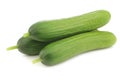 Fresh green snack cucumbers Royalty Free Stock Photo