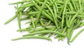 Fresh green string beans isolated on a white background Royalty Free Stock Photo
