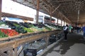 Fresh green vagetables at the flea market