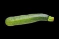 Fresh green zucchini isolated over black background. Royalty Free Stock Photo