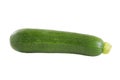 Fresh green zucchini isolated on white Royalty Free Stock Photo