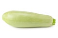 Fresh green zucchini or marrow isolated on white background Royalty Free Stock Photo