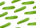 Fresh green zucchini or marrow isolated on white background. full depth of field. clipping path Royalty Free Stock Photo