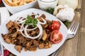 Fresh grilled Kebab meat Royalty Free Stock Photo