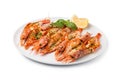 Fresh grilled shrimps Royalty Free Stock Photo