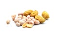 Fresh ground nuts Royalty Free Stock Photo