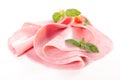 Fresh ham slices Royalty Free Stock Photo