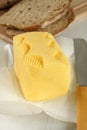 Fresh hand churned butter Royalty Free Stock Photo
