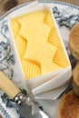 Fresh hand churned butter Royalty Free Stock Photo