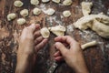 Home made Orecchiette pasta Royalty Free Stock Photo